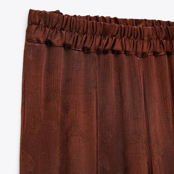 ZARA Jacquard Pajama Pants BNWT - Picture 2 of 4